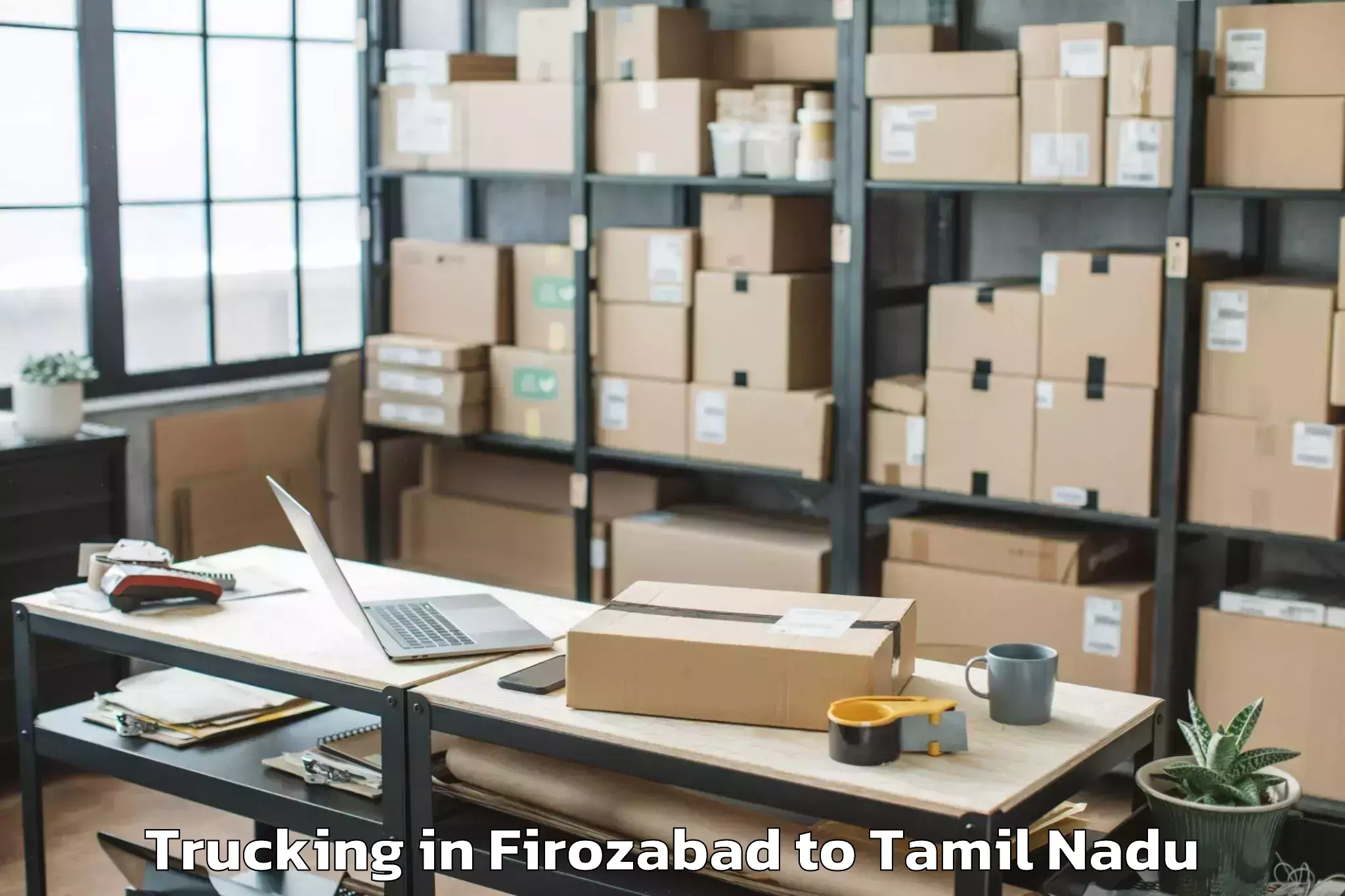 Book Firozabad to Nandambakkam Trucking Online